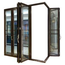 Corner Thermal Insulation Bi-Folding Door Accordion Door Folding Door With Low-e Glass For Sale